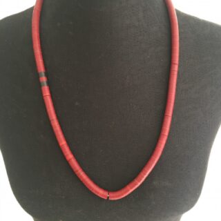 Bijoux Marocain Collier artisanal de couleur rouge