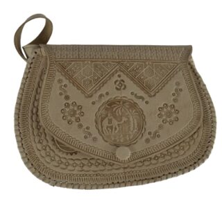 Sac besace Cuir Naturel CAMEL