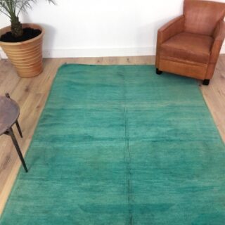 Tapis Marocain Magnifique tapis berbère Beni M'Guild vert emeraude 229 x 167