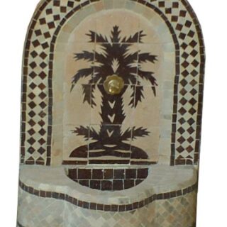 Fontaine marocaine murale d'extérieure Petite palmier