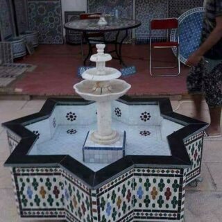 Fontaine marocaine en mosaïque